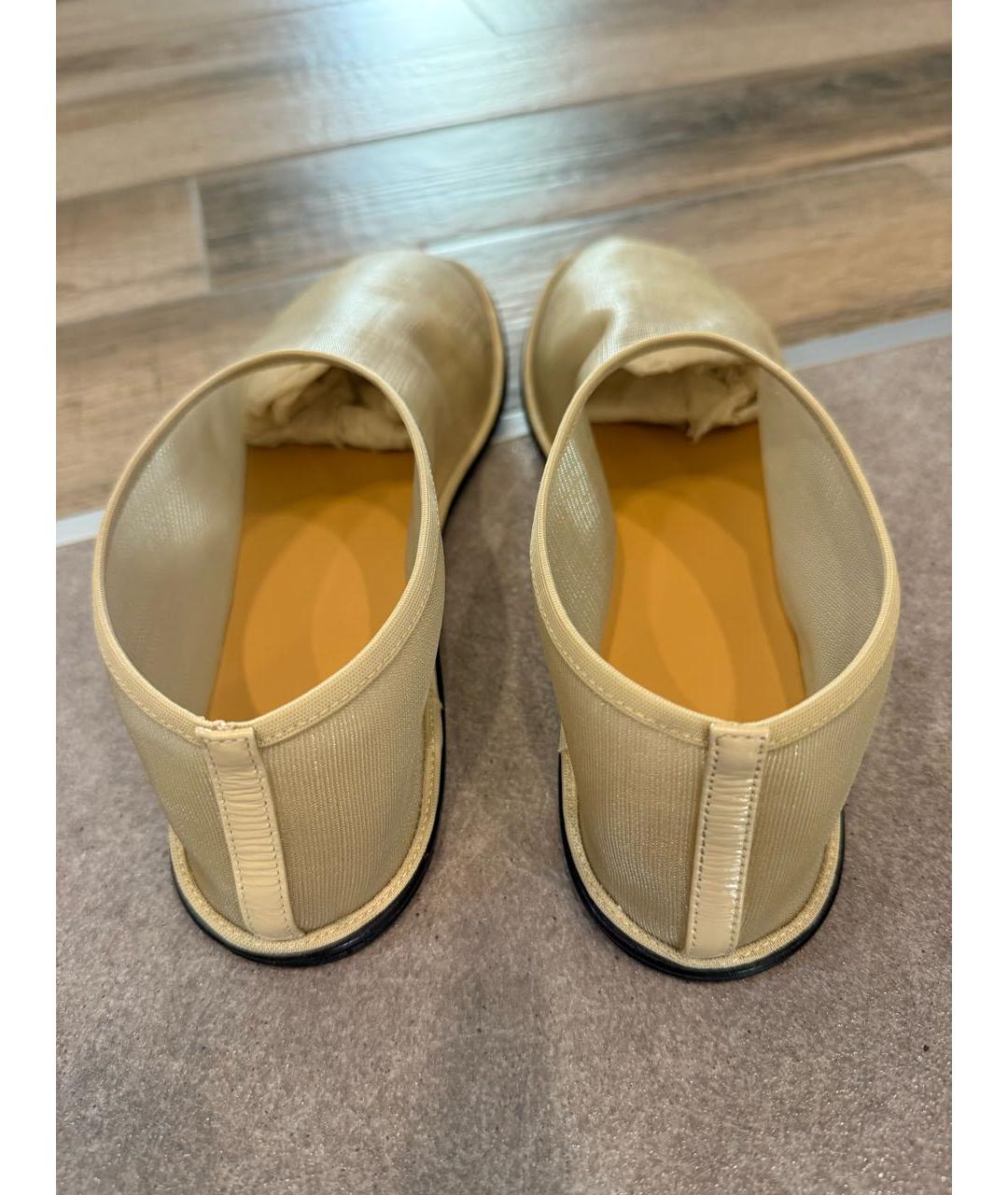 THE ROW Бежевые текстильные балетки, фото 3