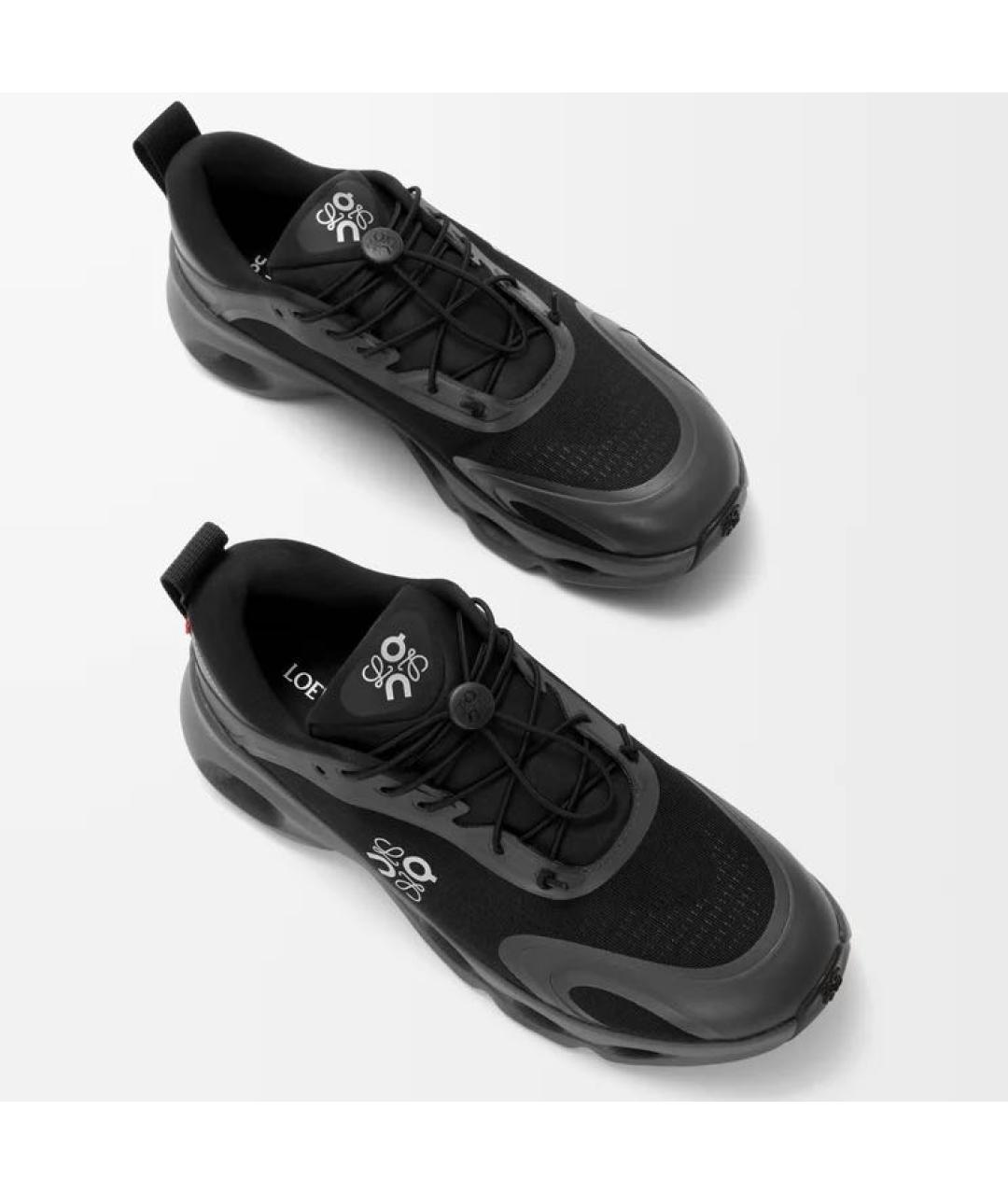 LOEWE Черные низкие кроссовки / кеды, фото 3