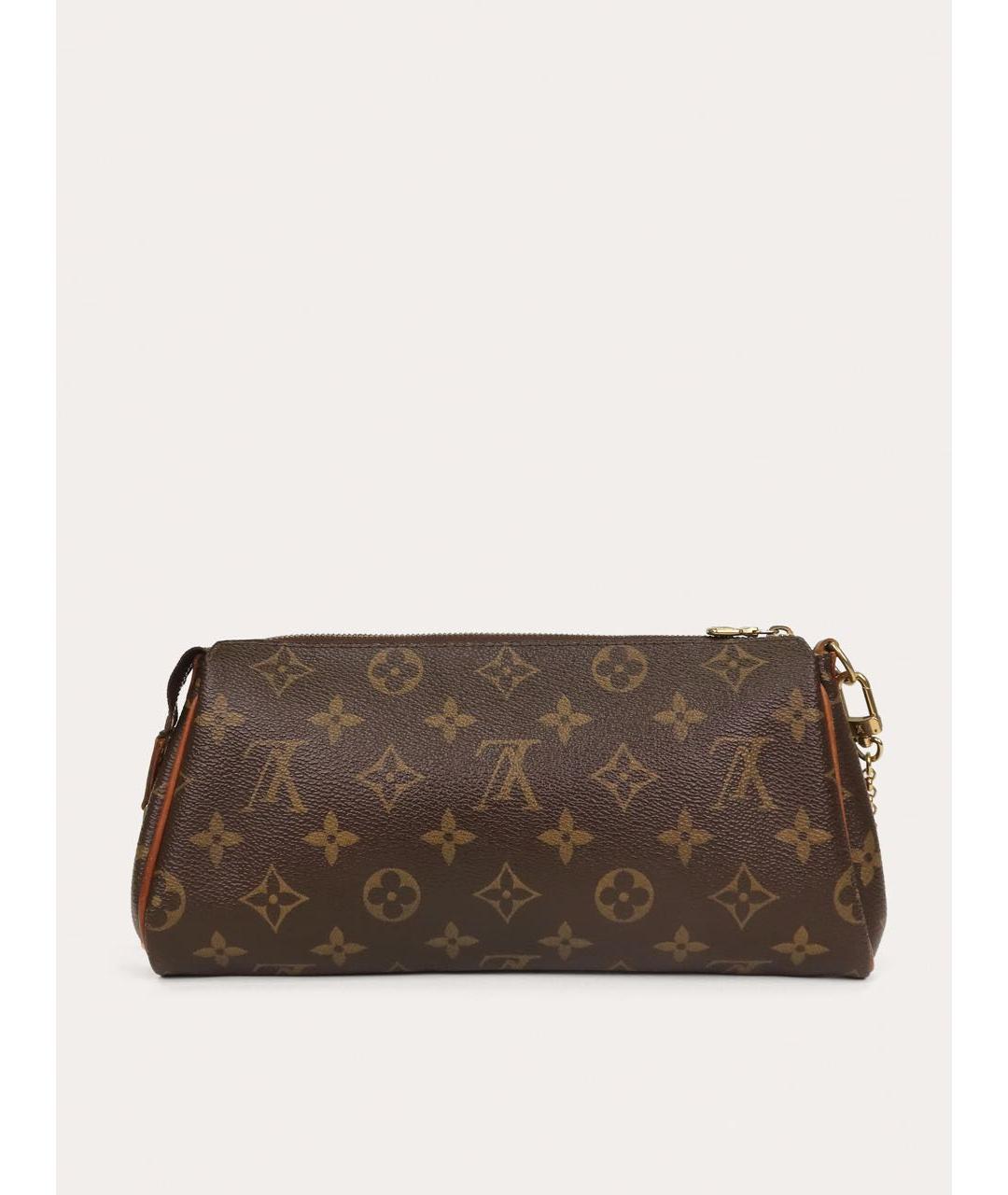 LOUIS VUITTON Коричневая кожаная сумка через плечо, фото 3