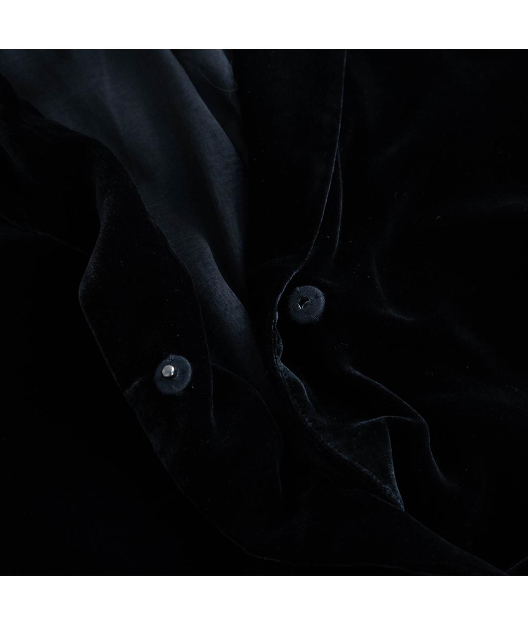 VINCE Черный бархатный костюм с брюками, фото 7
