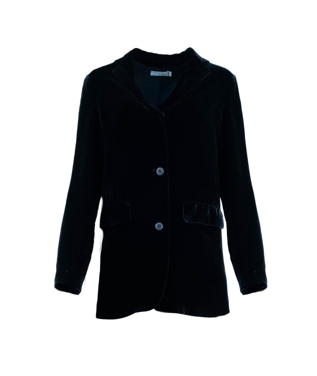 VINCE Черный бархатный костюм с брюками, фото 2