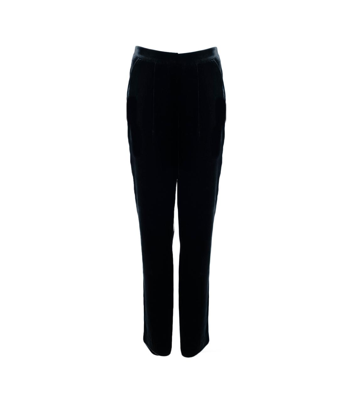 VINCE Черный бархатный костюм с брюками, фото 4
