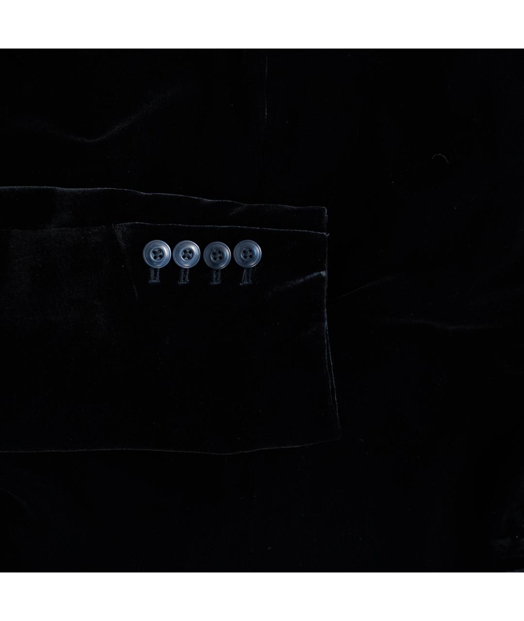 VINCE Черный бархатный костюм с брюками, фото 8