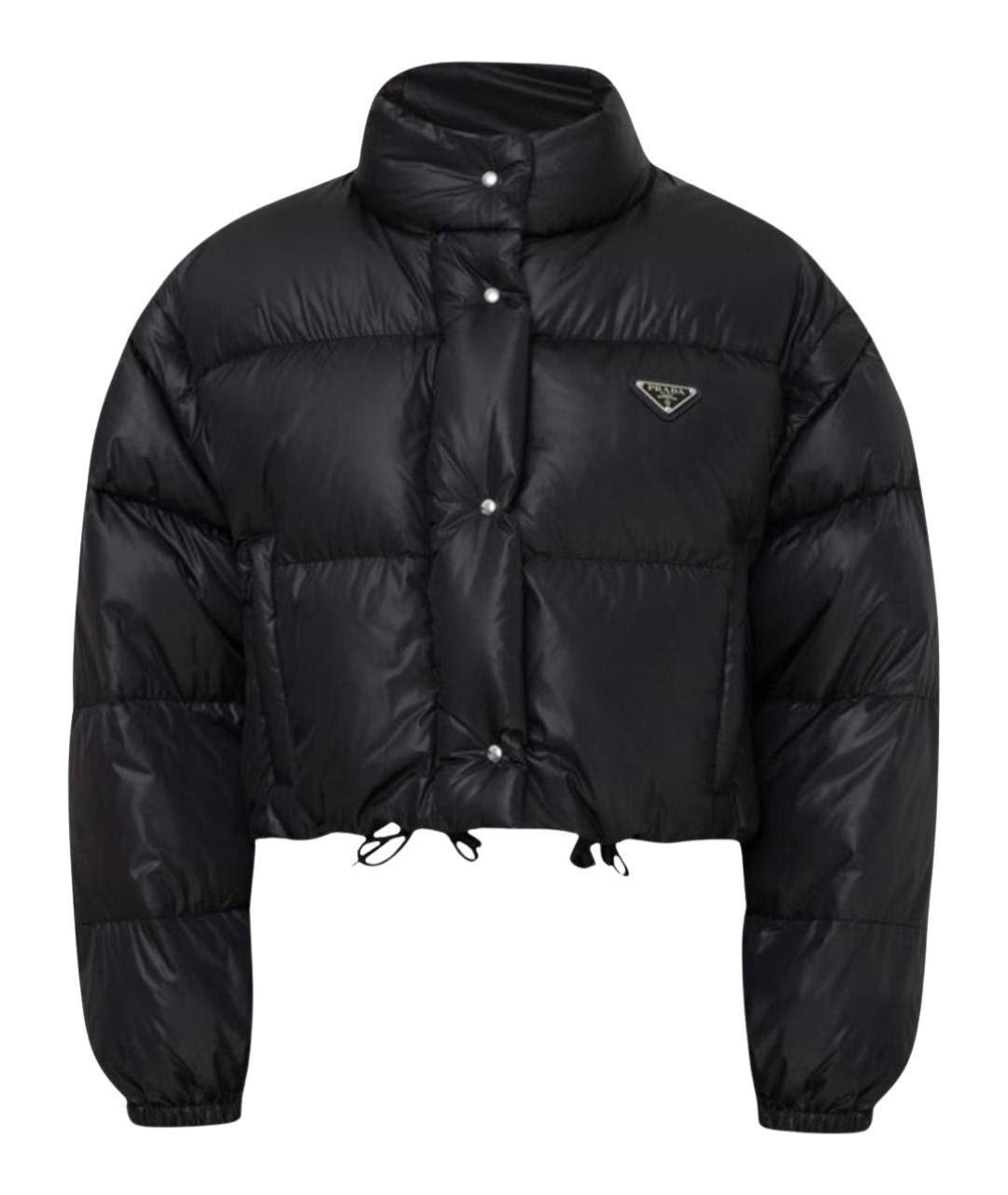 PRADA Черная полиэстеровая куртка, фото 1