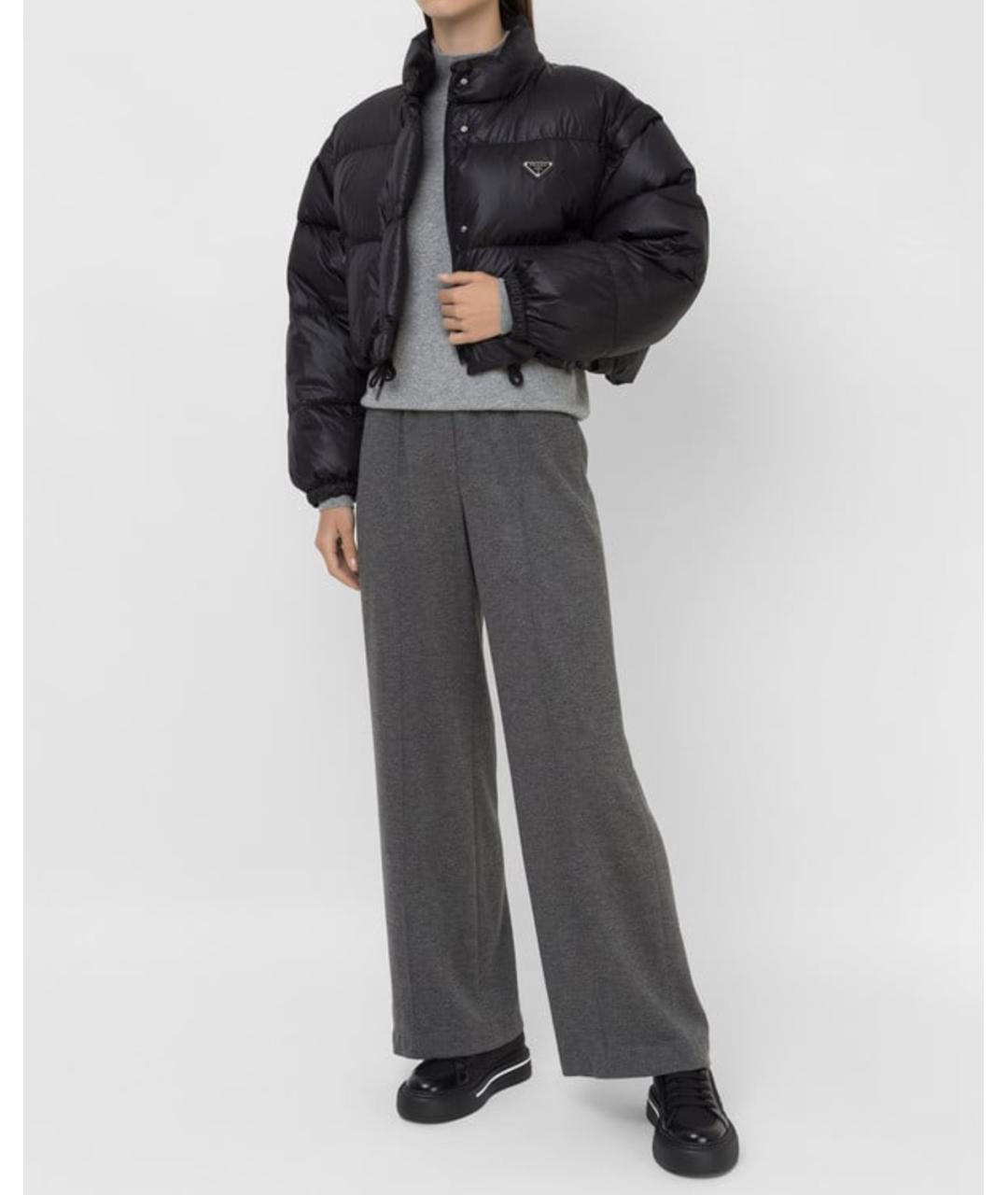 PRADA Черная полиэстеровая куртка, фото 3