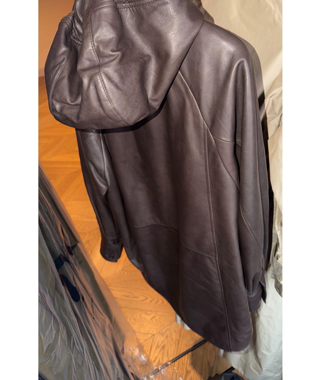 DROME Коричневая кожаная куртка, фото 2