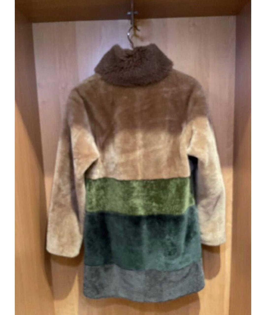 ESCADA Бежевая меховая шуба, фото 2