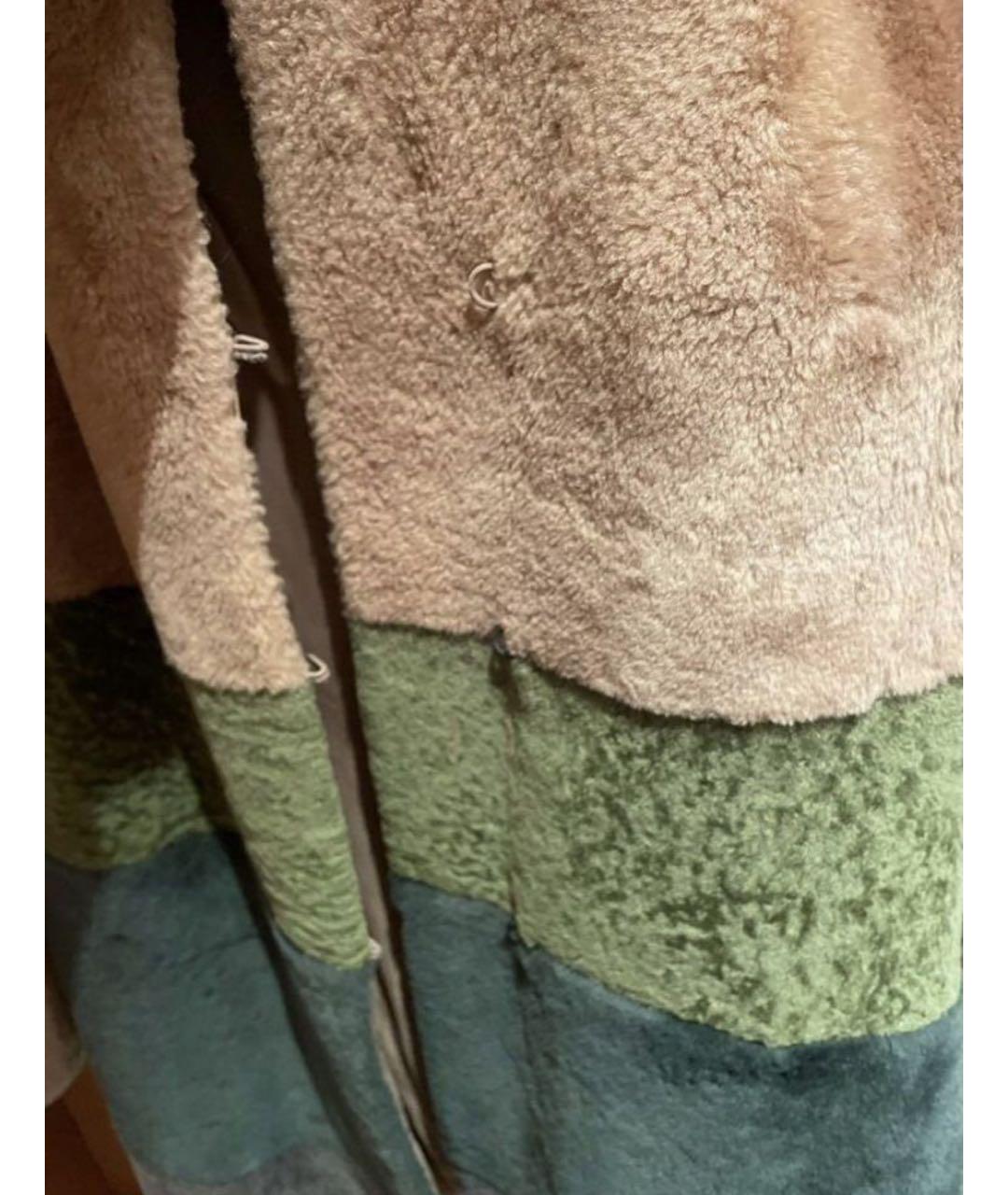 ESCADA Бежевая меховая шуба, фото 5