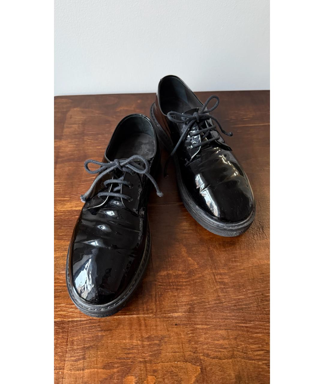 MARSELL Черные брогги и оксфорды из лакированной кожи, фото 3