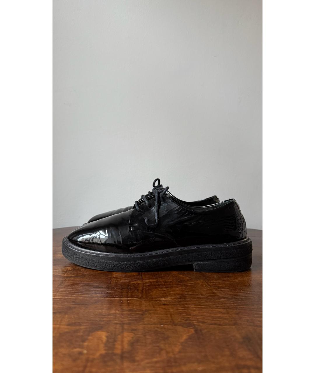 MARSELL Черные брогги и оксфорды из лакированной кожи, фото 6