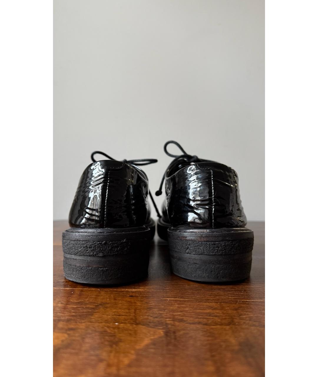 MARSELL Черные брогги и оксфорды из лакированной кожи, фото 4