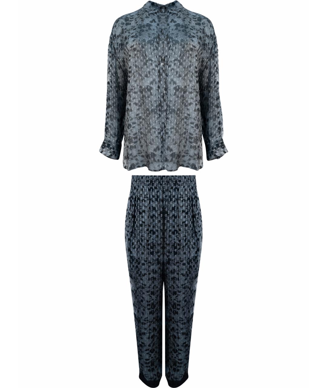 IRO Серый вискозный костюм с брюками, фото 1