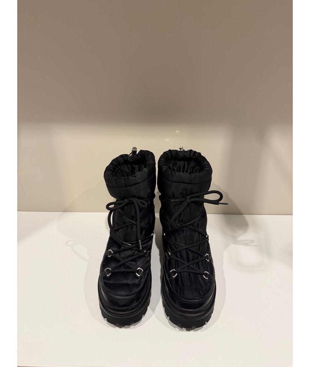 VALENTINO Черные синтетические ботинки, фото 2