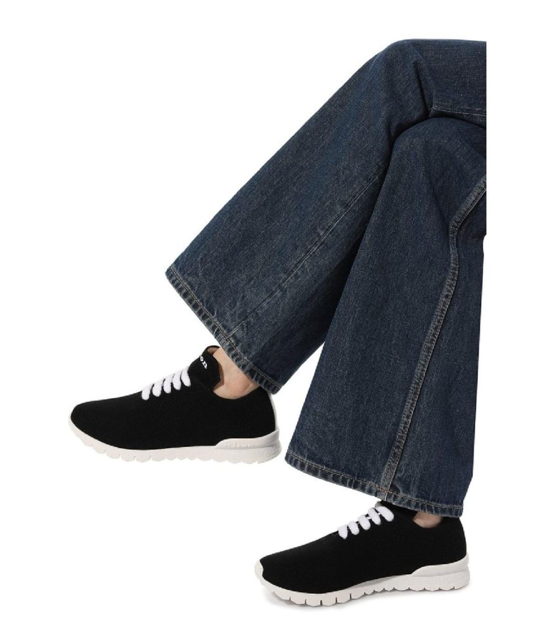 KITON Черные кроссовки, фото 4