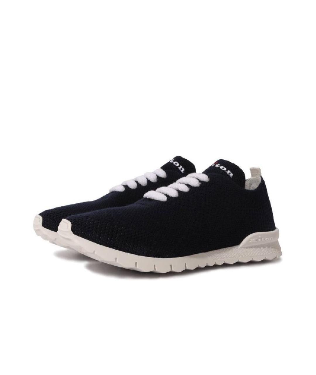 KITON Черные кроссовки, фото 6