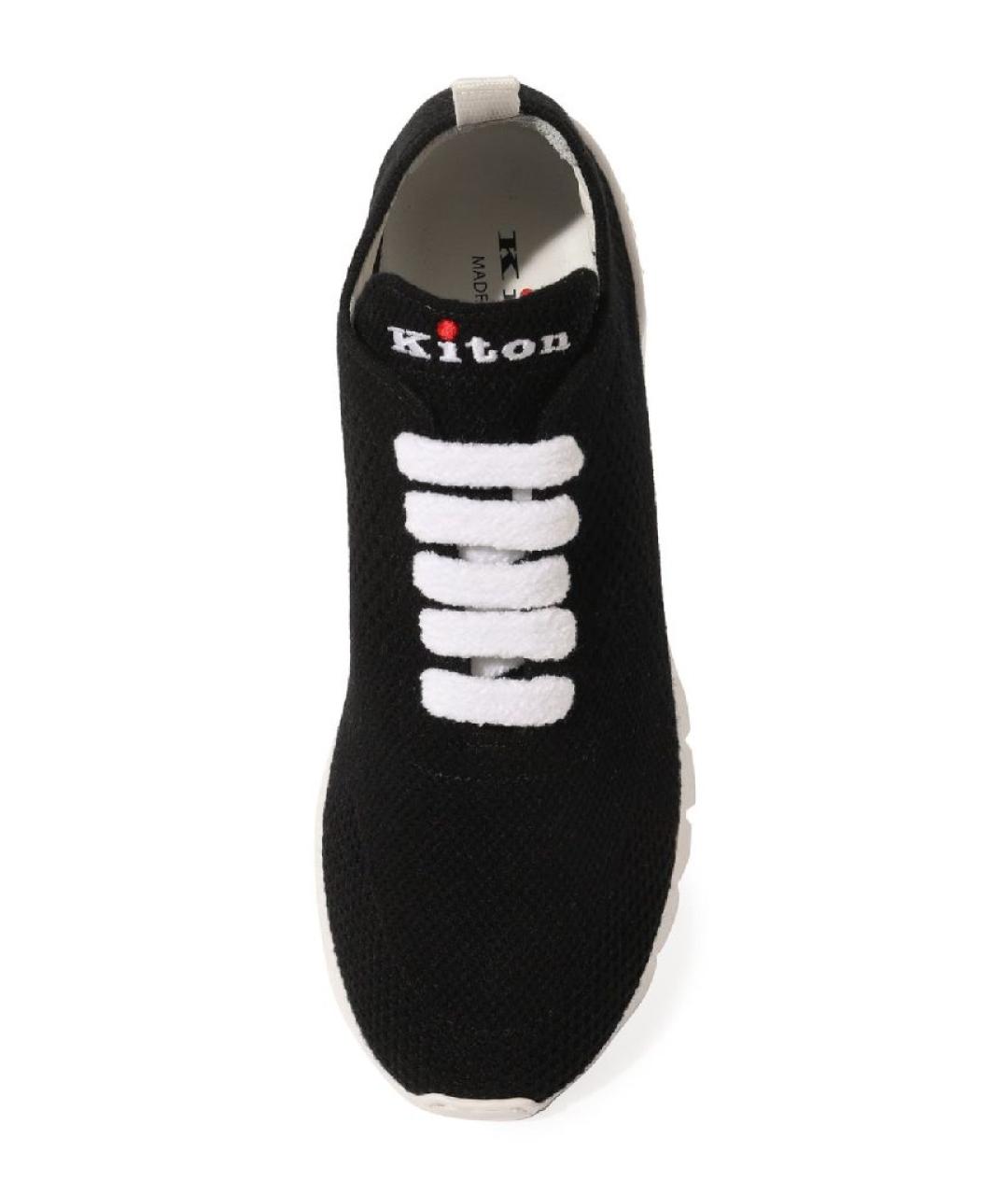 KITON Черные кроссовки, фото 2