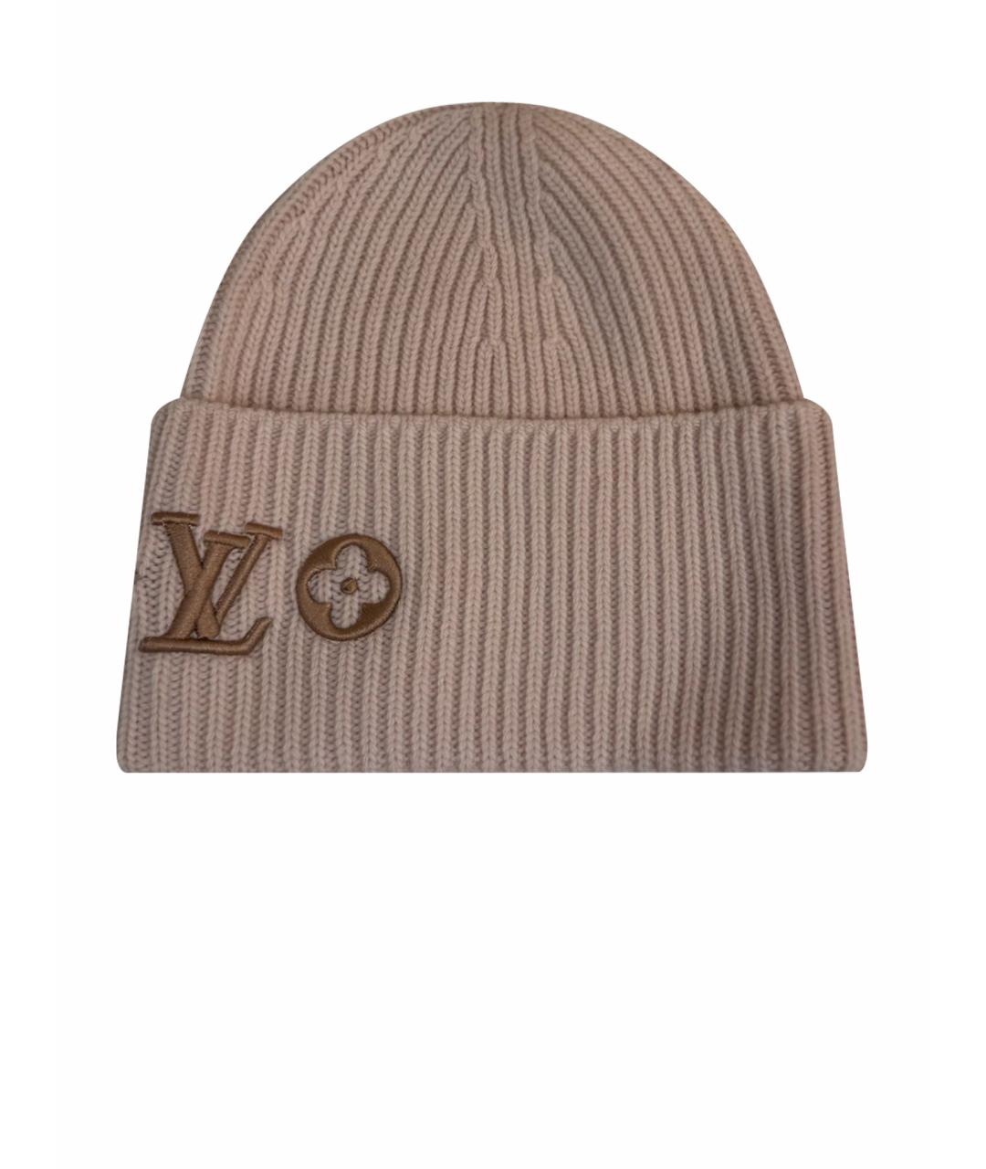 LOUIS VUITTON Розовая шерстяная шапка, фото 1