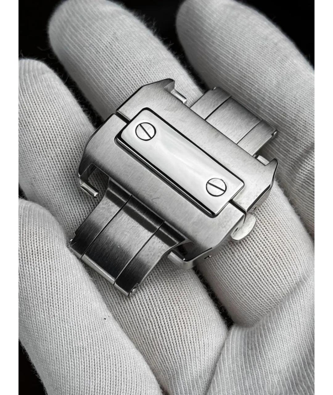 CARTIER Белые металлические часы, фото 6