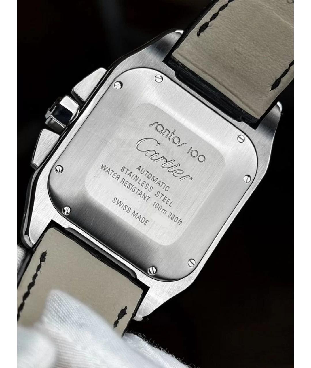 CARTIER Белые металлические часы, фото 5
