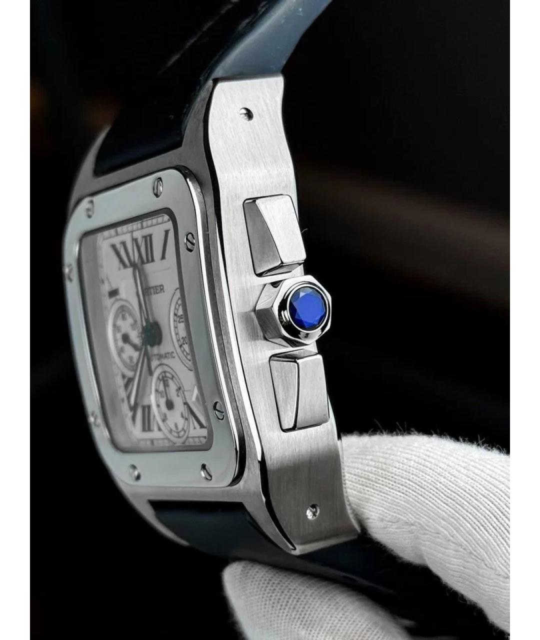 CARTIER Белые металлические часы, фото 3