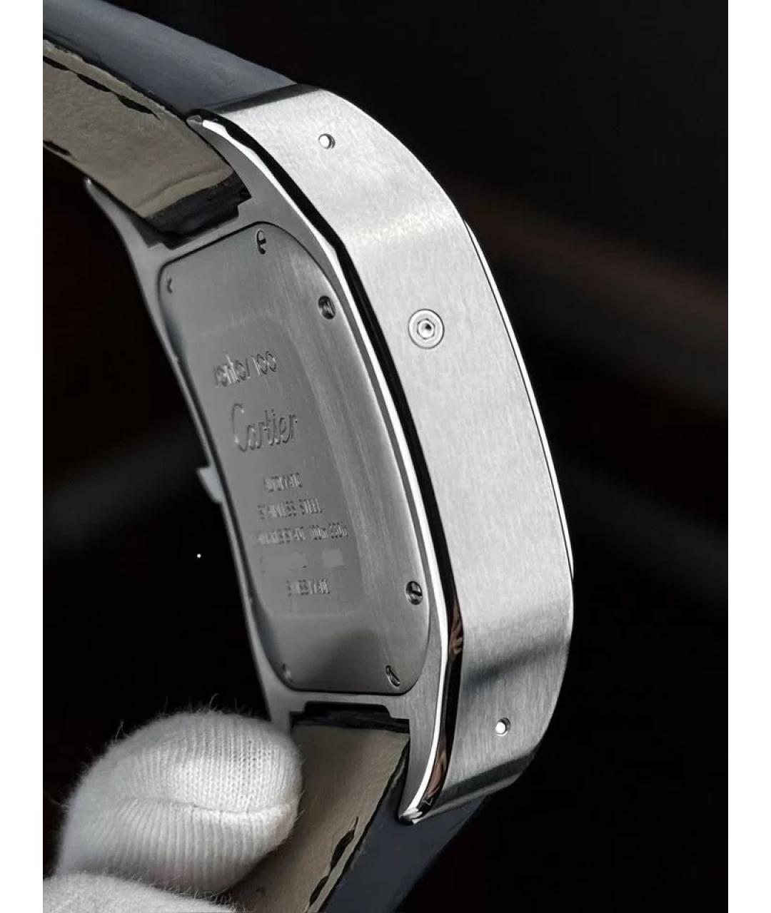 CARTIER Белые металлические часы, фото 4