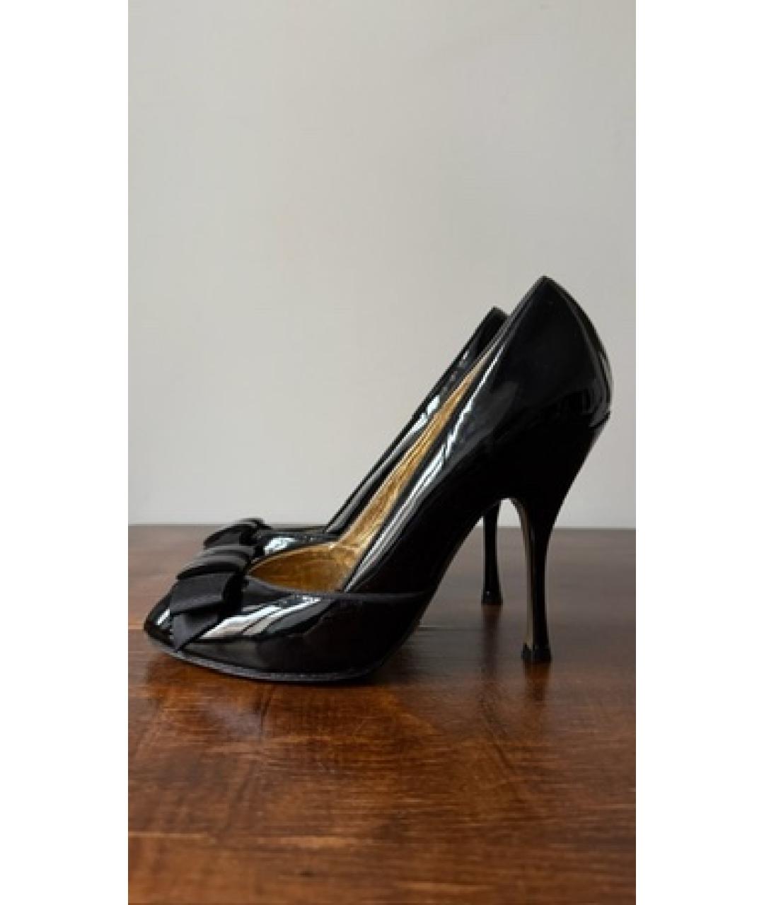 DOLCE&GABBANA Черные туфли из лакированной кожи, фото 6