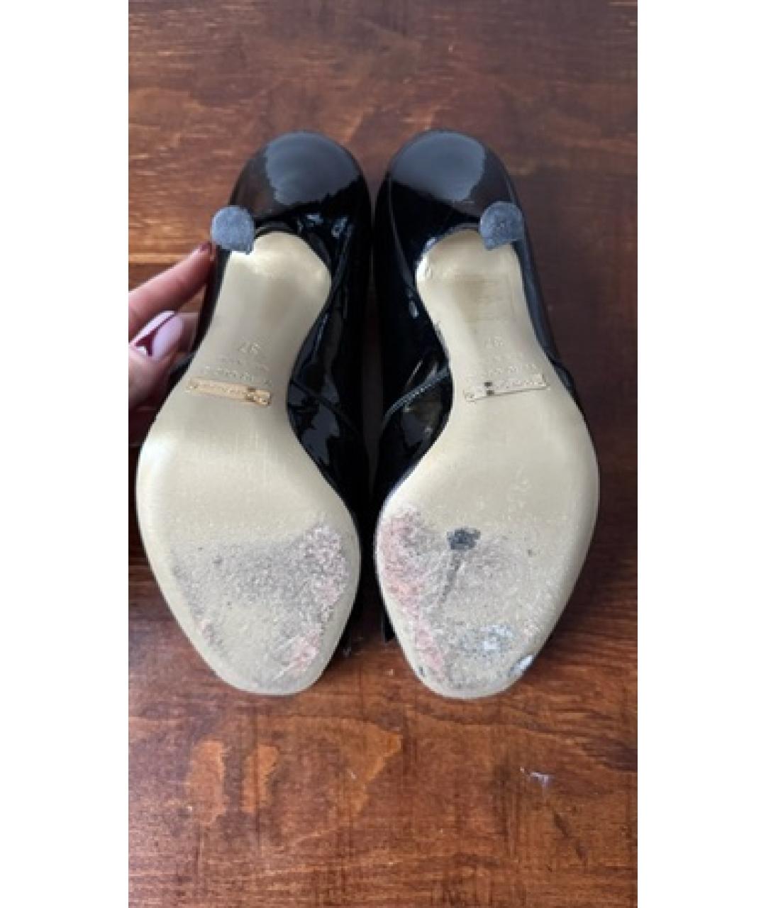 DOLCE&GABBANA Черные туфли из лакированной кожи, фото 2