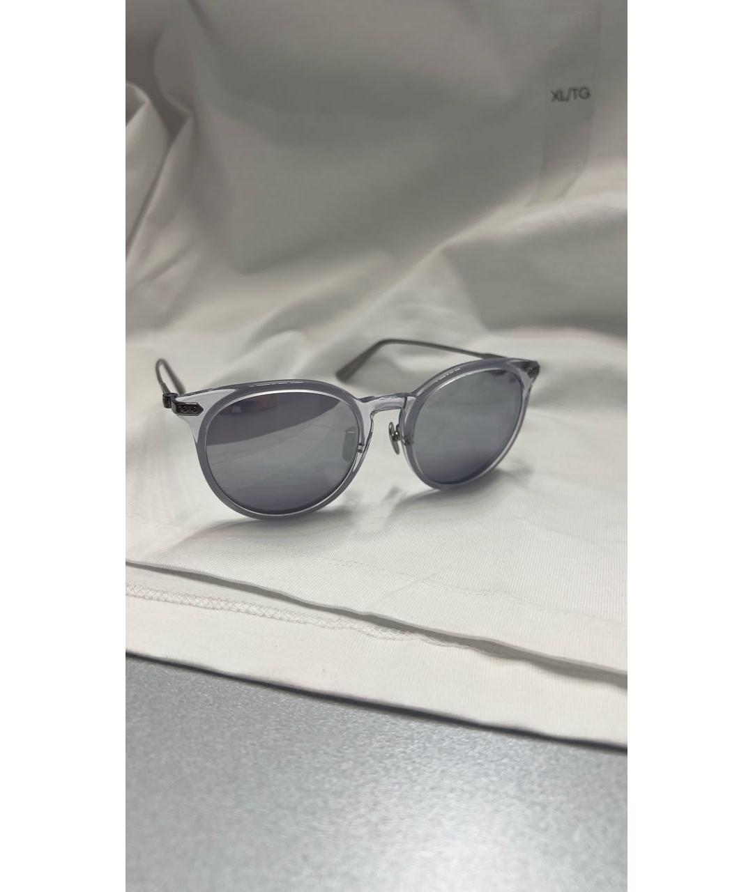 CALVIN KLEIN Серые пластиковые солнцезащитные очки, фото 5