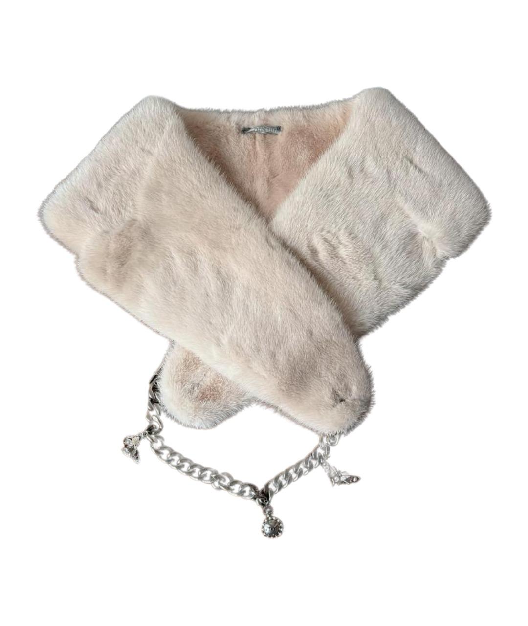 ALEXANDER MCQUEEN Бежевый меховой корсет, фото 1