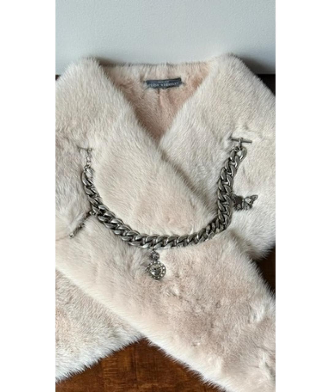 ALEXANDER MCQUEEN Бежевый меховой корсет, фото 2