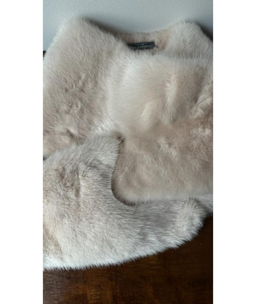 ALEXANDER MCQUEEN Бежевый меховой корсет, фото 4