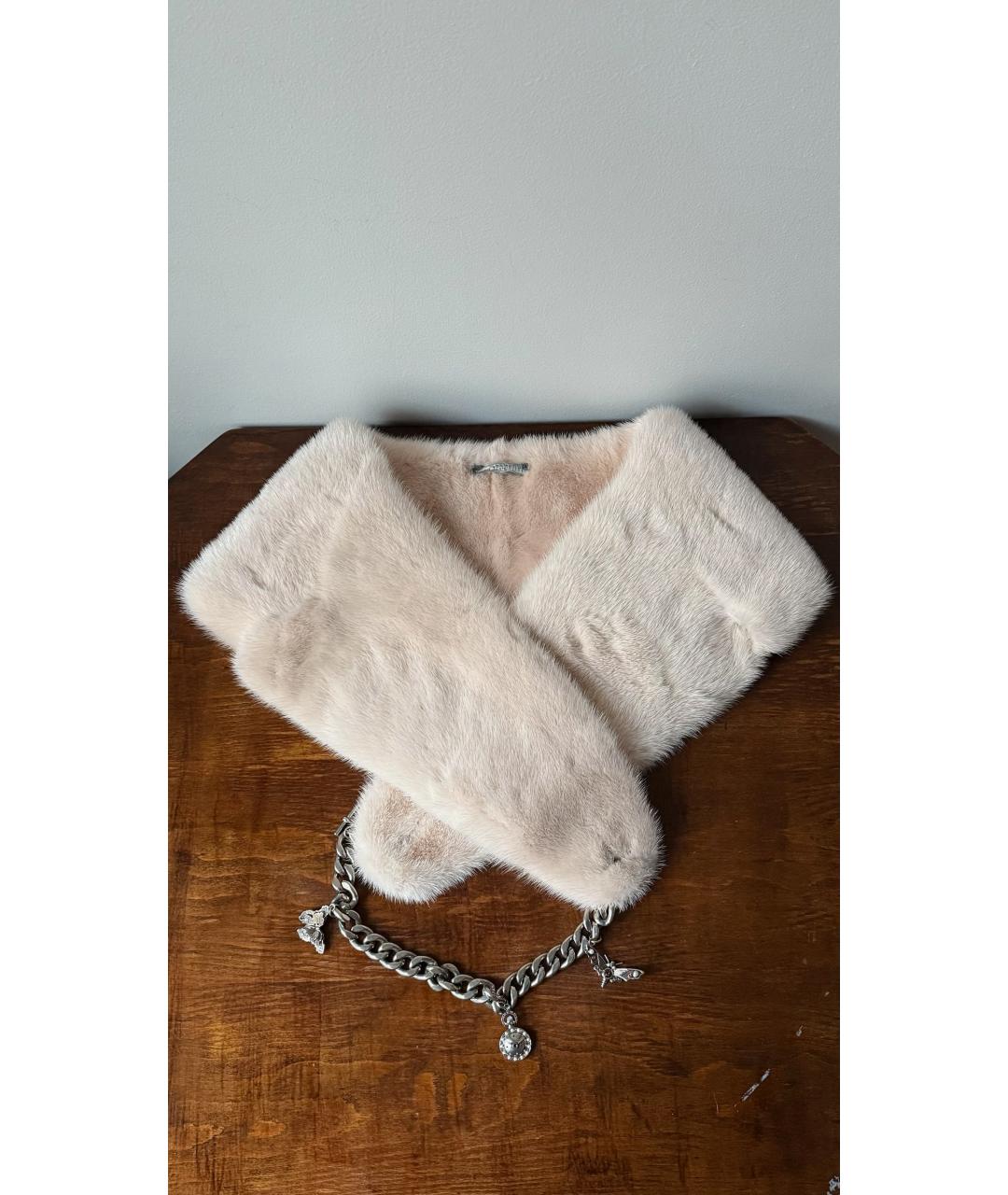 ALEXANDER MCQUEEN Бежевый меховой корсет, фото 5