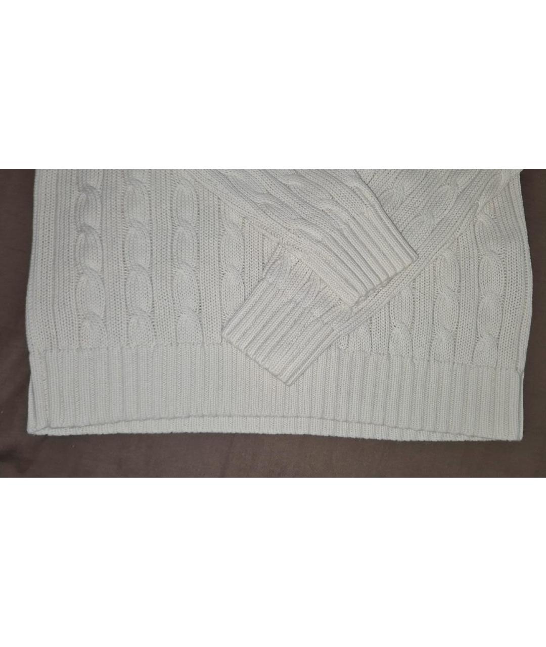 POLO RALPH LAUREN Белый хлопковый джемпер / свитер, фото 5