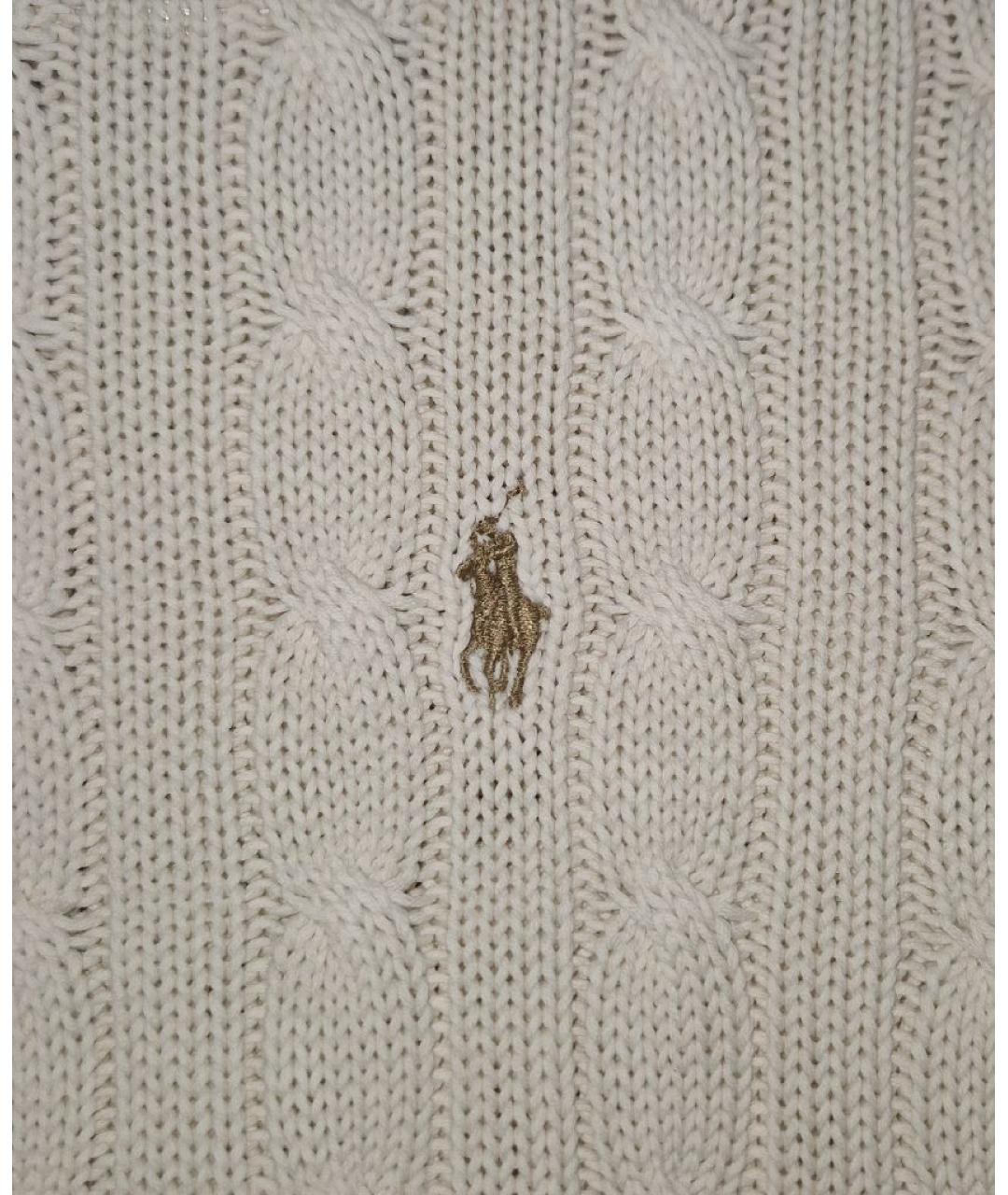 POLO RALPH LAUREN Белый хлопковый джемпер / свитер, фото 3
