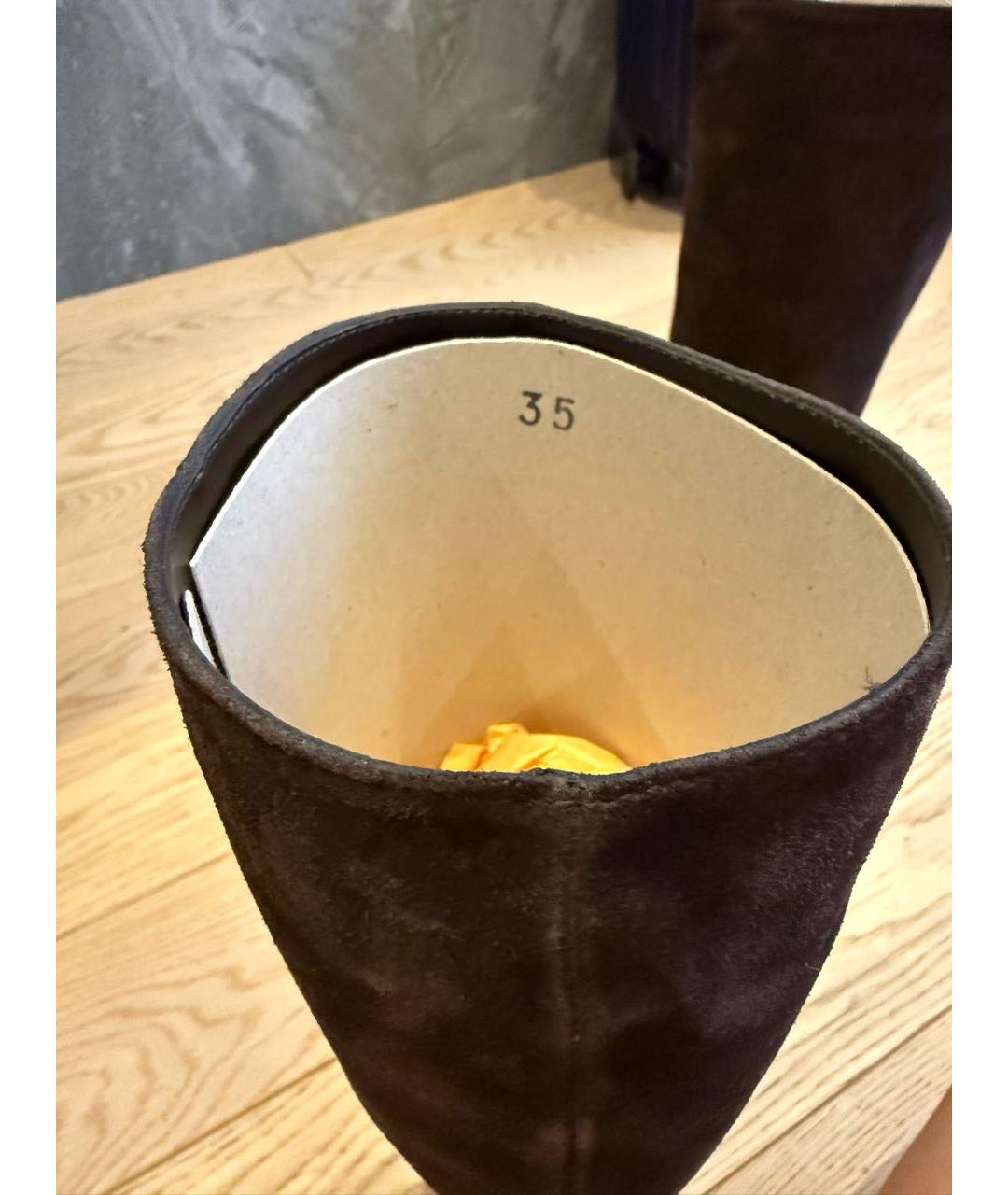 TOD'S Коричневые замшевые сапоги, фото 6