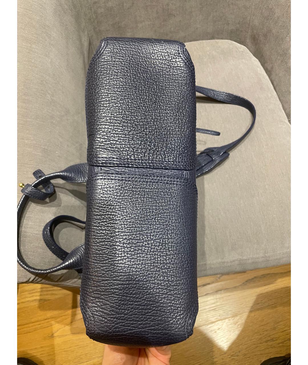 3.1 PHILLIP LIM Синяя кожаная сумка тоут, фото 3