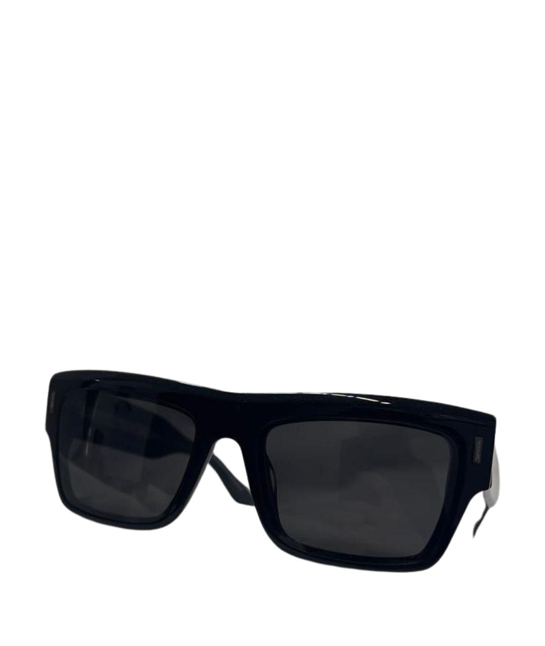 CALVIN KLEIN Черные пластиковые солнцезащитные очки, фото 6