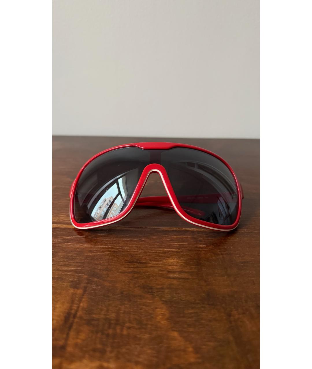 DOLCE&GABBANA Красные пластиковые солнцезащитные очки, фото 5