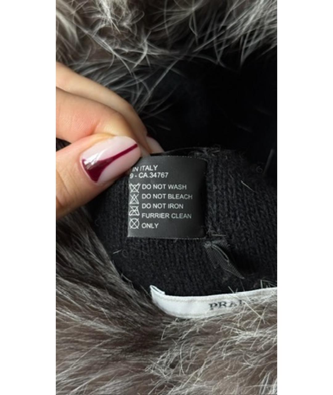 PRADA Коричневая шапка, фото 5