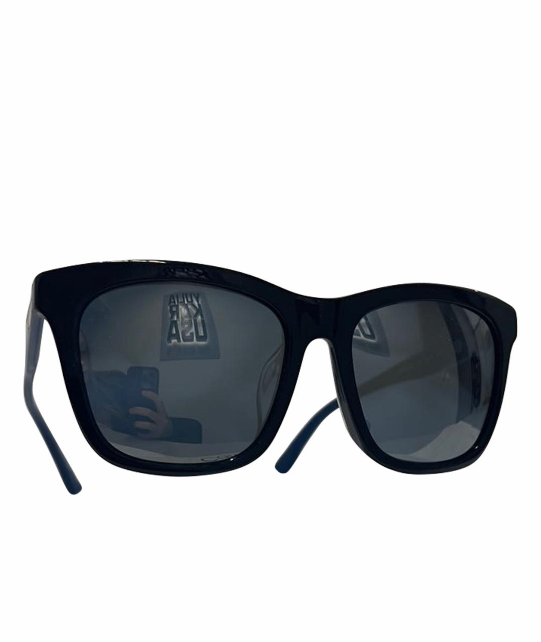 CALVIN KLEIN Темно-синие пластиковые солнцезащитные очки, фото 1