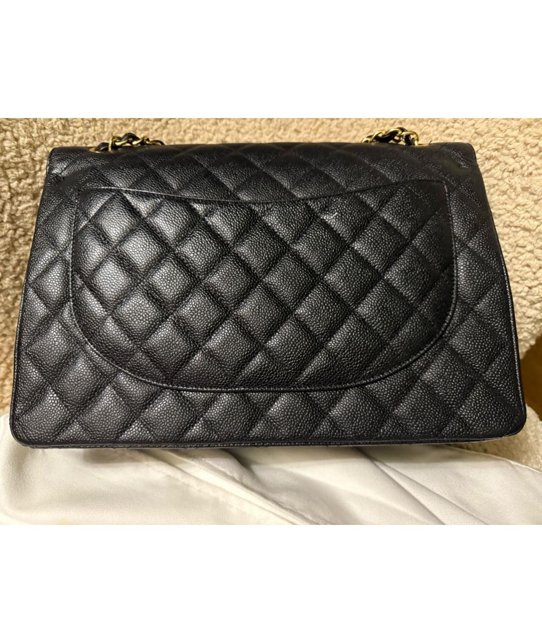 CHANEL Черная кожаная сумка через плечо, фото 3