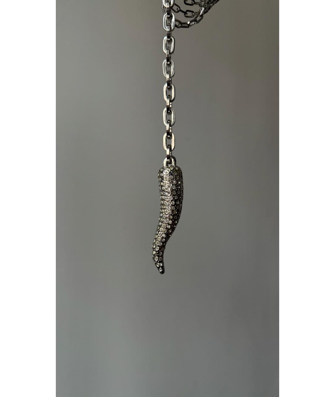 VALENTINO Серебрянный пелетеный ремень, фото 2