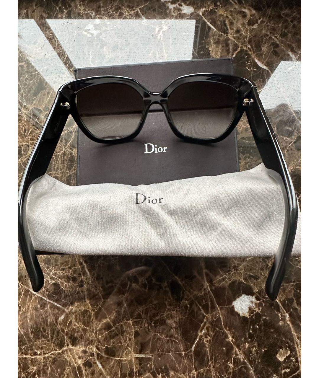 CHRISTIAN DIOR Темно-синие пластиковые солнцезащитные очки, фото 2