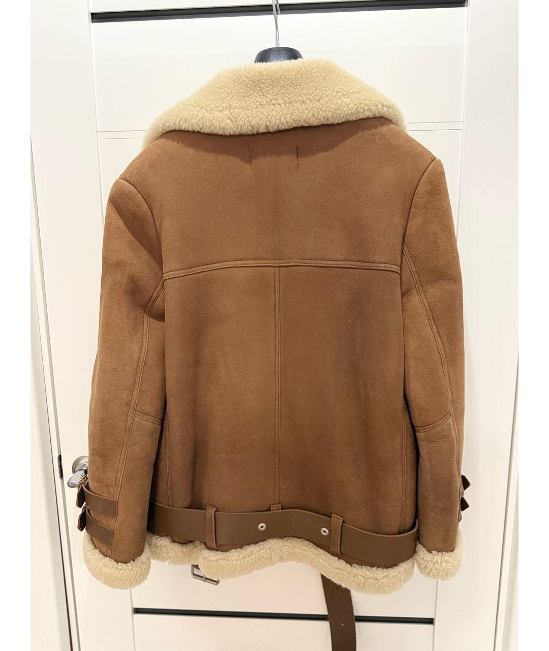 ACNE STUDIOS Горчичная замшевая дубленка, фото 2