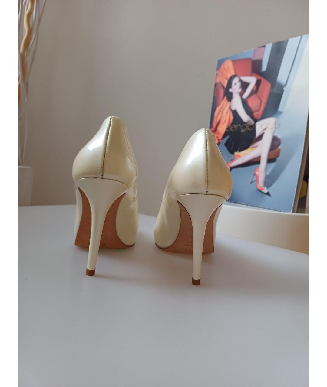 LE SILLA Бежевые туфли из лакированной кожи, фото 7