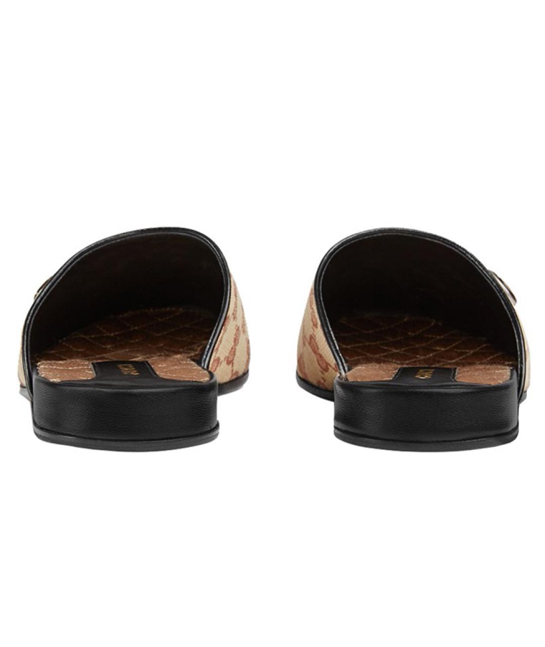 GUCCI Бежевые мюли, фото 4