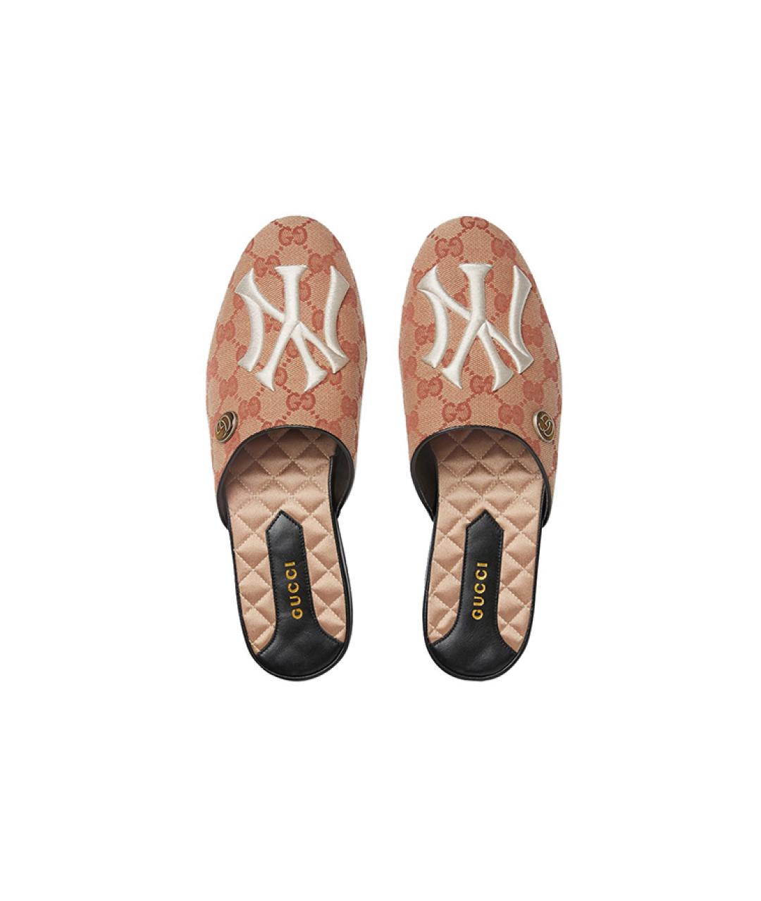 GUCCI Бежевые мюли, фото 3