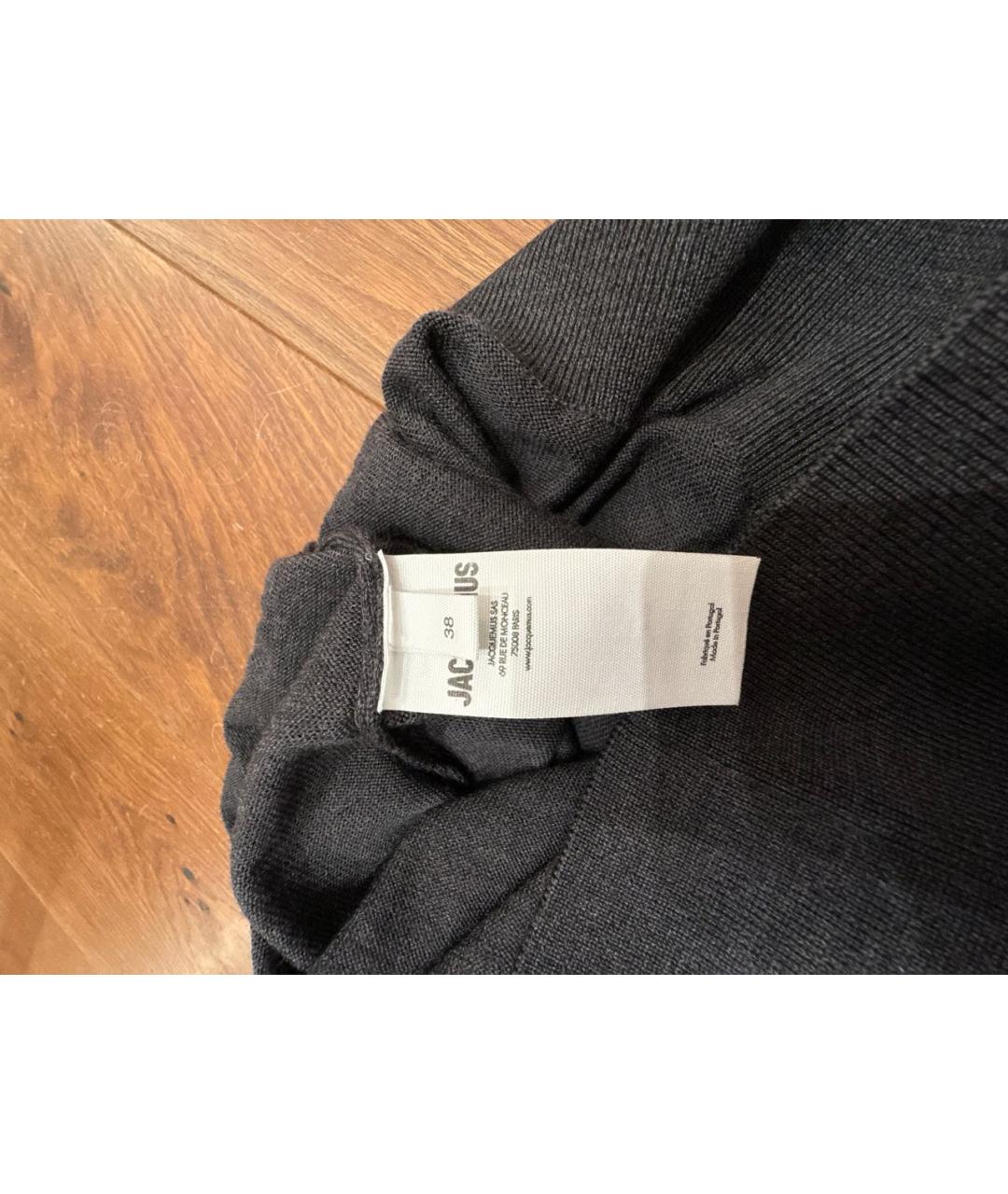JACQUEMUS Серый хлопковый джемпер / свитер, фото 5