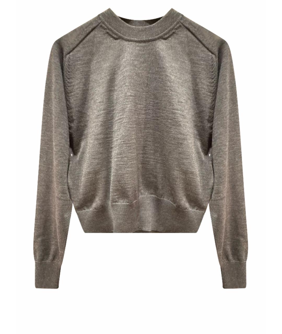 JACQUEMUS Серый хлопковый джемпер / свитер, фото 1