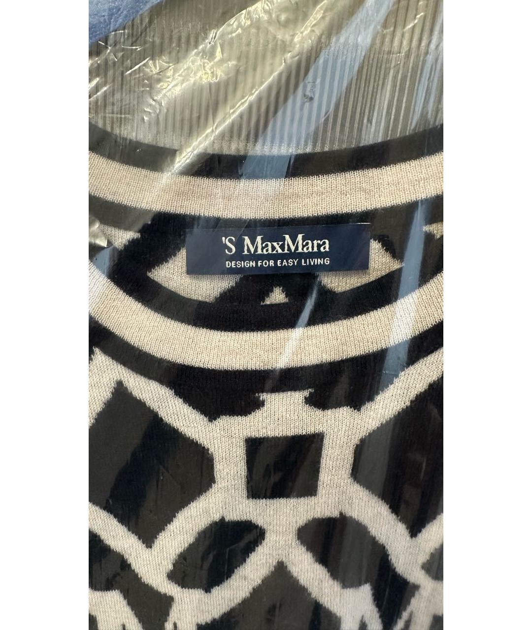 'S MAX MARA Мульти шерстяное повседневное платье, фото 3